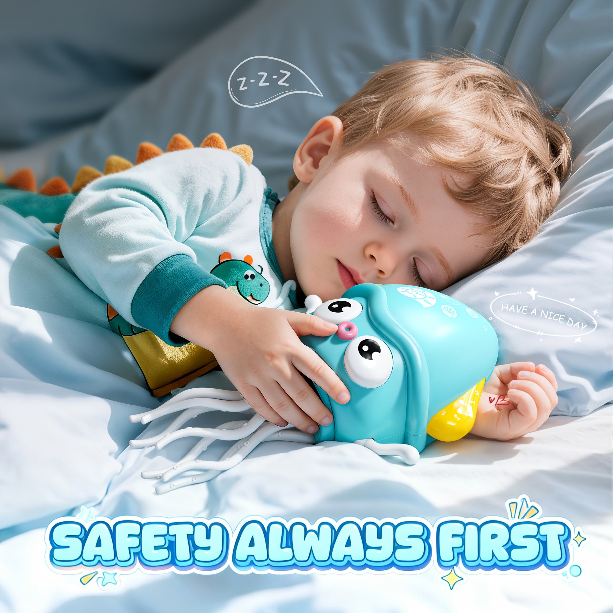 Dancing Octopus Baby Toy, Dancing Squid Crawling Toys, Automatic Evasion Octopus Toy with Led Light and Music, Interactive Entertainment for Baby Sensory Development Birthday Gifts